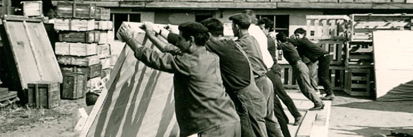 Kistenherstellung 1885