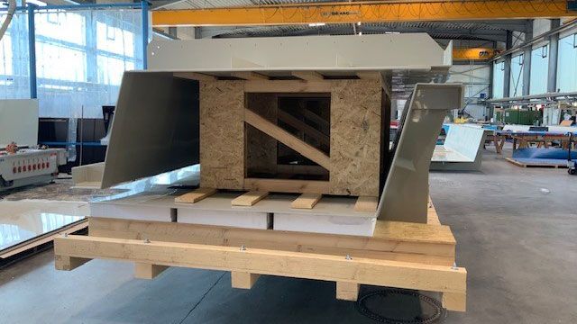 Verpackung auf Transportboden