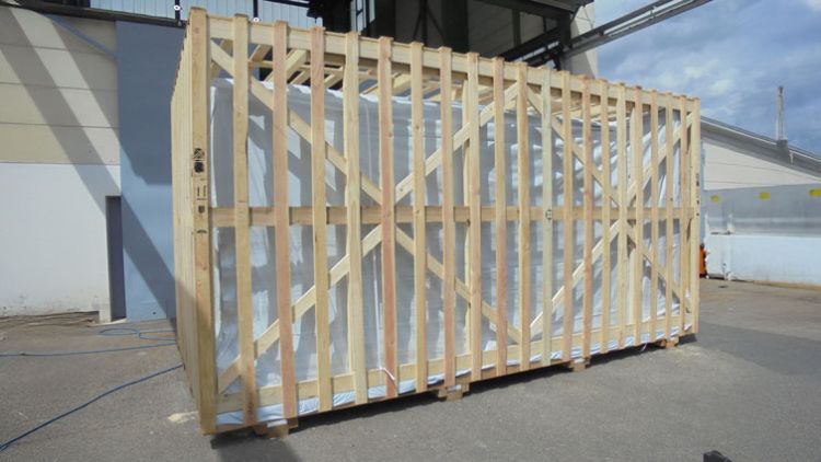 Verpackung im Verschlag